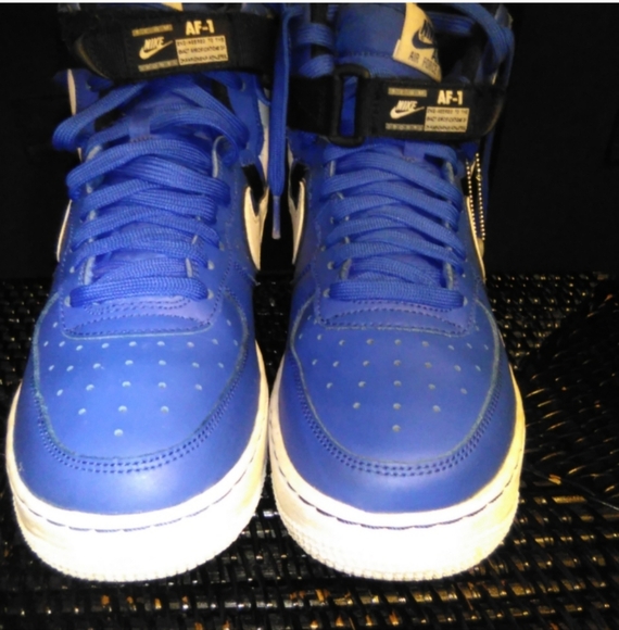 NIKE AIR FORCE 1 HIGH LV8 2 GS GAME ROYAL BLUE - Picture 3 of 11